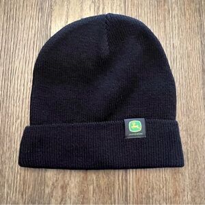 John Deere Black Knit Beanie | One Size | New Without
